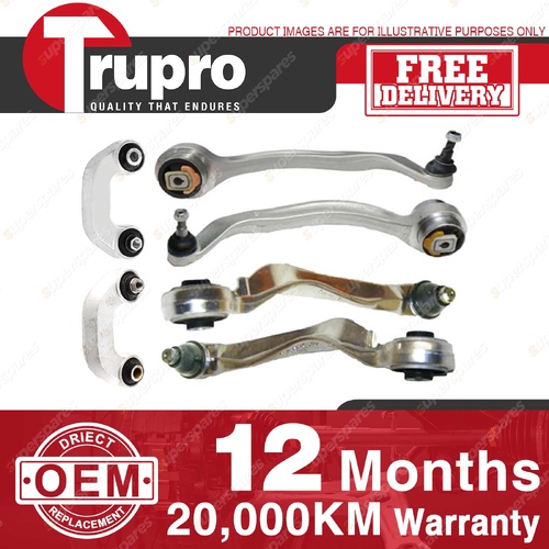 Trupro Front Upper Lower Control Arm Sway Bar Link Kit for Audi A4 Quattro B6