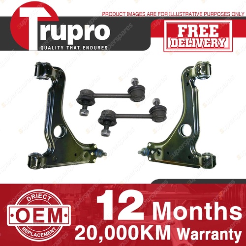 Trupro Front Lower Control Arm Sway Bar Link Kit for Holden Vectra JR JS 95-03