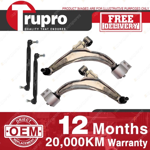Trupro Front Lower Control Arm Sway Bar Link Kit for Opel Astra PJ 09/12-On