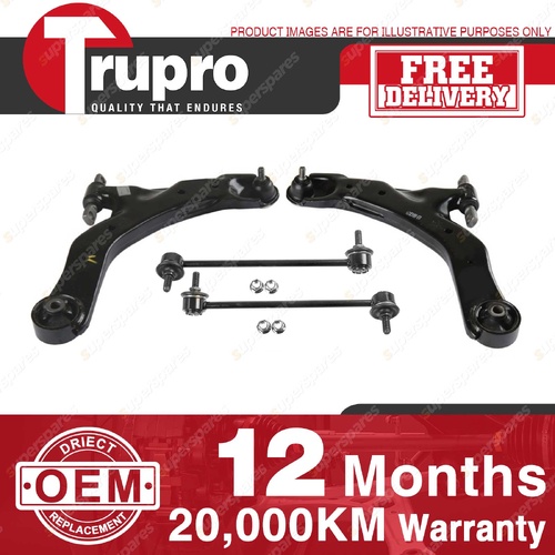 Trupro Front Lower Control Arm Sway Bar Link Kit for Kia Cerato LD 07/04-12/08