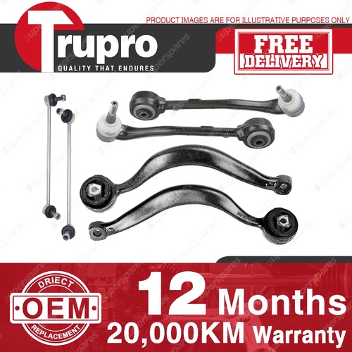Trupro Front Upper Lower Control Arms Sway Bar Links for BMW X5 E53 Wagon 00-07