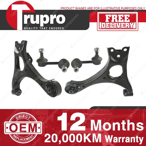 Trupro Front Lower Control Arm Sway Bar Link Kit for Honda Civic FD 02/06-01/12