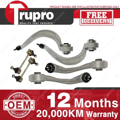 Trupro Front Upper Lower Control Arms Sway Bar Links for Audi A5 S5 RS5 8T 08-09