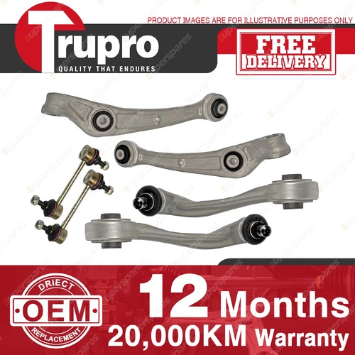 Trupro Front Upper Lower Control Arm Sway Bar Link Kit for Audi A6 C7 07/11-On