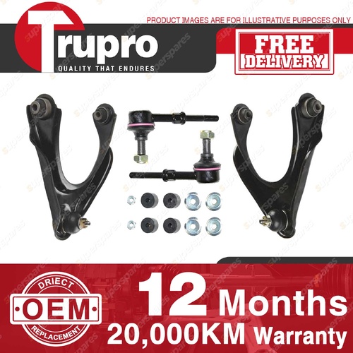Trupro Front Upper Control Arm Sway Bar Link Kit for Honda Prelude BB 97-01