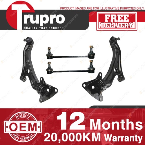 Trupro Front Lower Control Arm Sway Bar Link Kit for Honda City GM Jazz GE GK