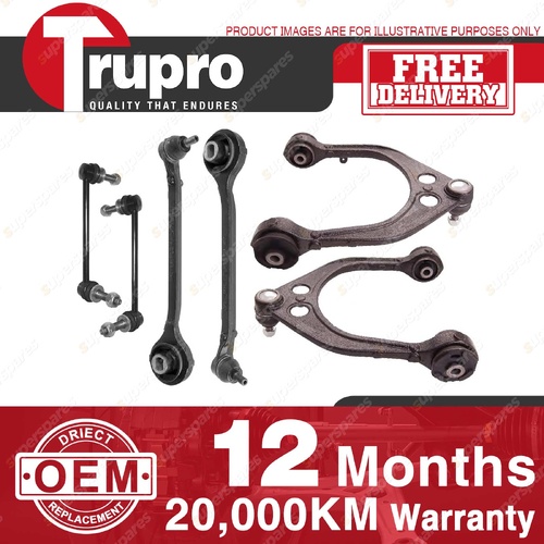 Trupro Front Upper Lower Control Arm Sway Bar Link Kit for Chrysler 300C 05-09