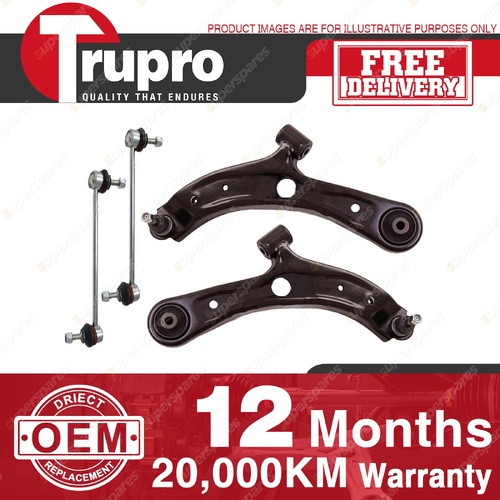 Trupro Front Lower Control Arm Sway Bar Link Kit for Suzuki Swift FZ 02/11-On
