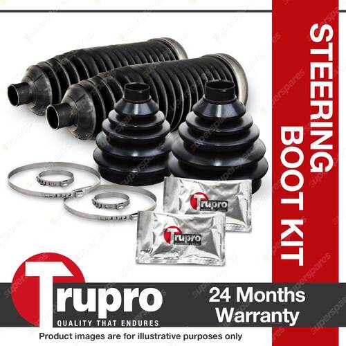 2 Front CV Boot Kit 2 Front Steering Rack Boot for NISSAN Pulsar N14 4cyl 91-95