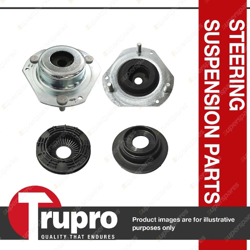 Pair Trupro Front Strut Mounts for Ford Fiesta WS WT WZ Hatchback Sedan 09-19
