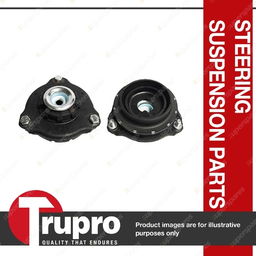 Pair Trupro Front Strut Mounts for Fiat 500X SUV Compact 1.4L 16V DOHC 2015-On