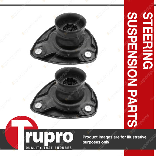 2x Trupro Front Upper Strut Mounts for Kia Rio BC JB 1.5L 1.6L Hatch Sedan 05-09