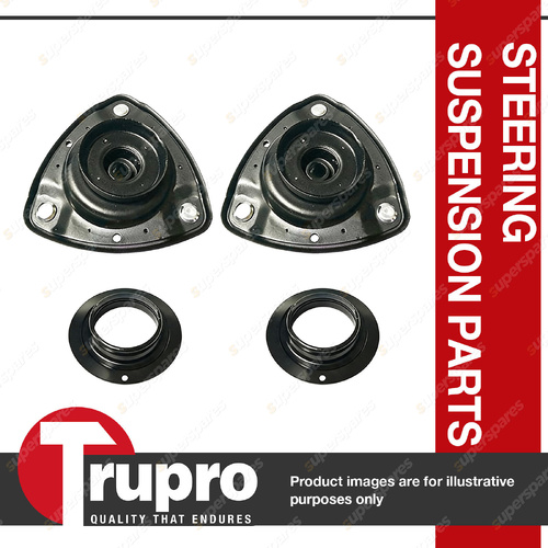 Pair Trupro Front Strut Mounts with Bearing for Toyota Camry ASV AXVH GSV 70 71