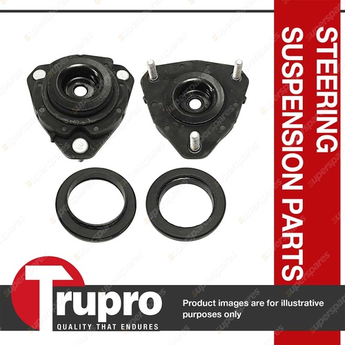 Pair Trupro Front Strut Mounts for Ford Focus LR 1.6L 1.8L 2.0L 1998-2005