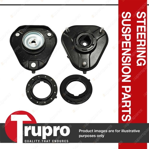 2 x Trupro Front Strut Mounts with Bearing for Lexus UX200 UX250H SUV 2.0L 18-24