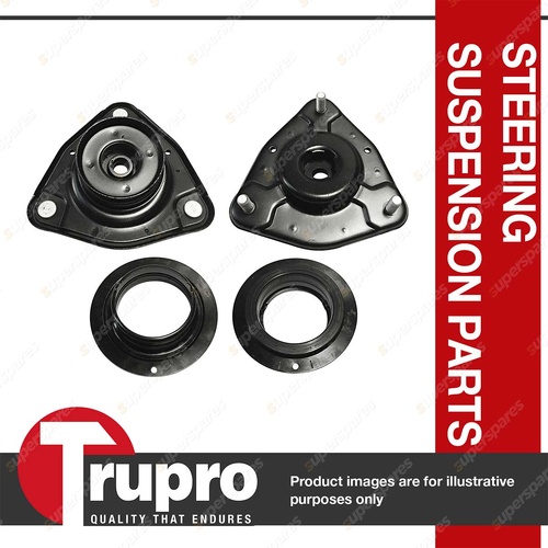 2 x Trupro Front Strut Mounts with Bearing for Renault Trafic X82 X83 Van 02-On