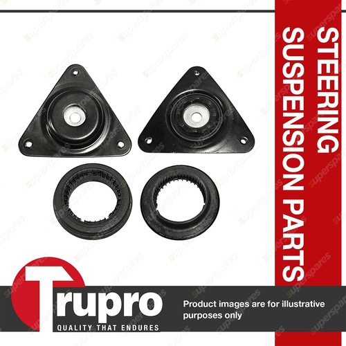 Pair Trupro Front Strut Mounts for Nissan X-Trail T32 Qashqai J11 SUV 12-22