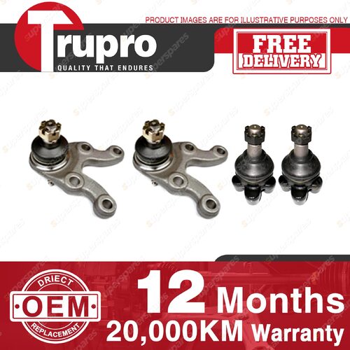 4 Pcs Lower+upper Ball Joints for MITSUBISHI L300 STARWAGON SF SG SH SJ WA 86-on