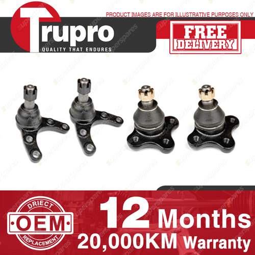 4 Pcs Trupro Lower+upper Ball Joints for MAZDA COMMERCIAL B2500 B2600 BT-50