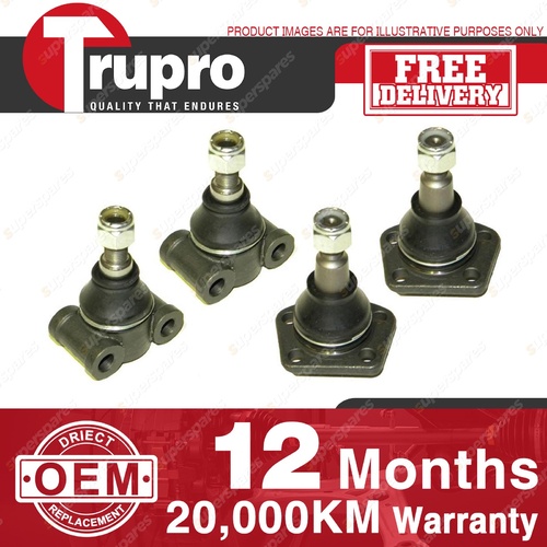 4 Trupro Lower+upper Ball Joints for COBRA REPLICA COBRA 5.0LT MADE IN AUSTRALIA