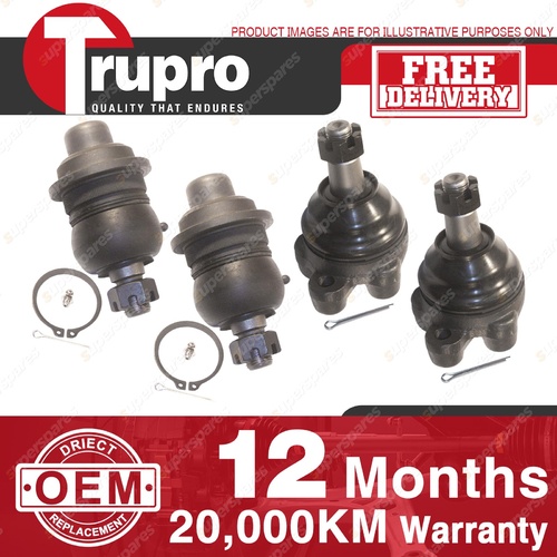 4 Pcs Lower+upper Ball Joints for MITSUBISHI L300 STARWAGON SF SG SH SJ WA