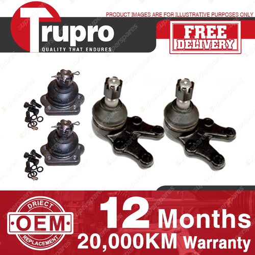 4 Pcs Trupro Lower+upper Ball Joints for NISSAN DATSUN 280C H330 SERIES 77-79