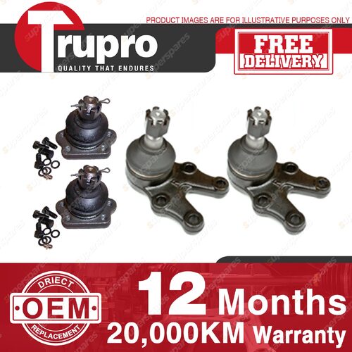 4 Pcs Lower+upper Ball Joints for NISSAN COMMERCIAL DATSUN 620 UTE 2WD 77-79