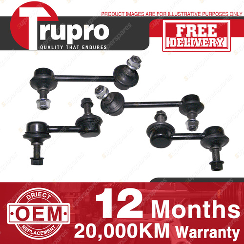 4 Pcs Trupro Front+Rear Sway Bar Links for HONDA ACCORD CL CM 03-2006