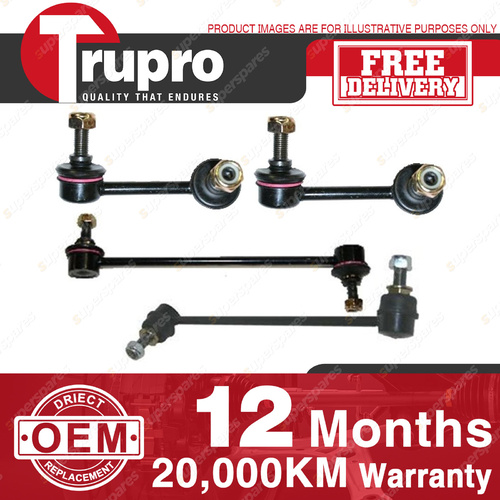 4 Pcs Premium Quality Trupro Front+Rear Sway Bar Links for NISSAN MURANO 03-ON
