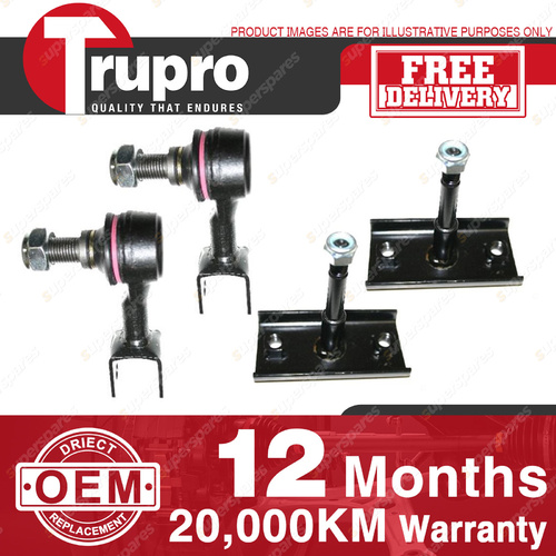4 x Trupro F+R Sway Bar Links for TOYOTA LANDCRUISER 6CYL FJ80 HZJ81 HDJ81 90-95