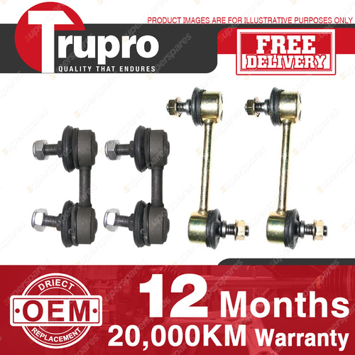 4 Pcs Trupro Front+Rear Sway Bar Links for TOYOTA COROLLA AE110 AE112 98-01