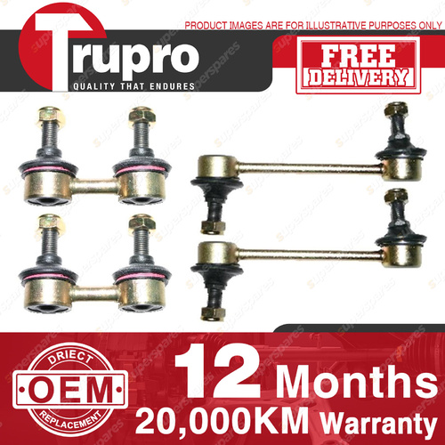 4 Pcs Premium Quality Trupro Front+Rear Sway Bar Links for HYUNDAI ELANTRA 00-02