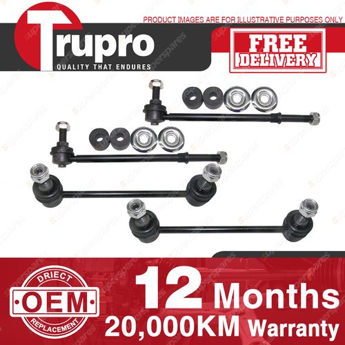 4 Pcs Trupro Front+Rear Sway Bar Links for NISSAN PATHFINDER R50 95-01