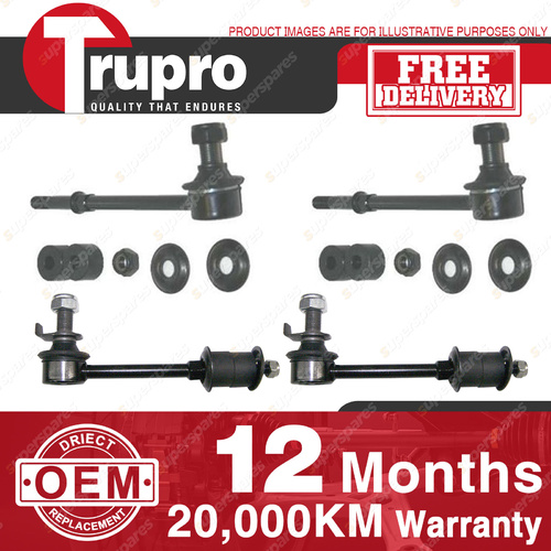 4 Pcs Trupro Front+Rear Sway Bar Links for TOYOTA PRADO KZJ9# RZJ9# 95 Ser 96-02