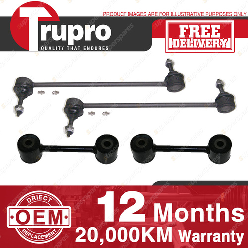 4 Pcs Trupro Front+Rear Sway Bar Links for CHRYSLER VOYAGER RG WAGON 2001-on
