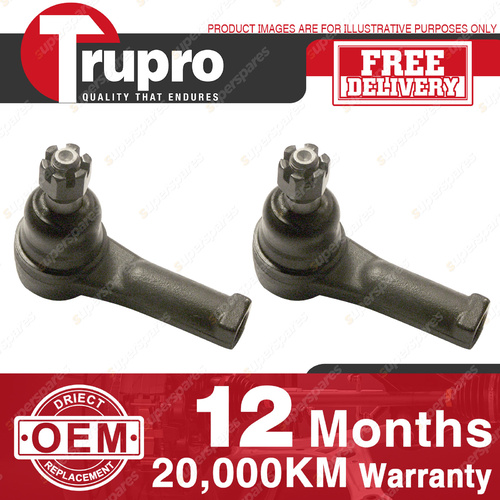 2 Trupro LH+RH Outer Tie Rod for HOLDEN COMMODORE VT up to VIN #L492504 97-99