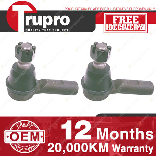 2 Pcs Trupro L+R Outer Tie Rod Ends for HOLDEN COMMERCIAL RODEO TFR RA 4WD 03-08