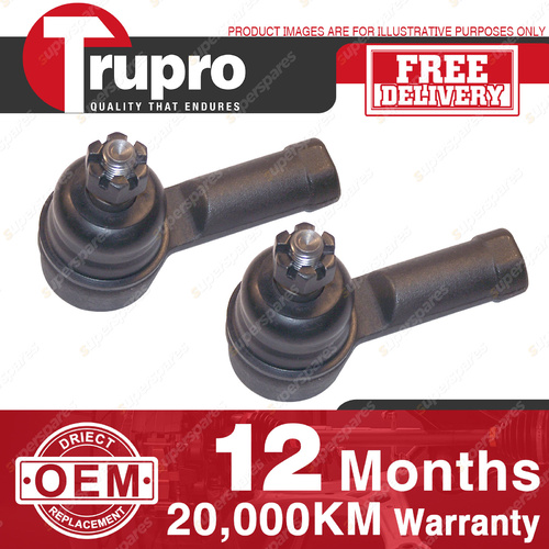 2 Pcs Trupro LH+RH Outer Tie Rod Ends for HYUNDAI EXCEL X2 MANUAL STEER 89-94