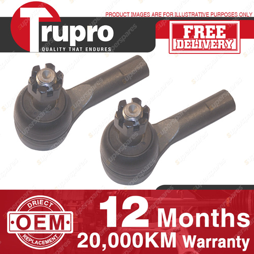 2 Pcs Trupro LH+RH Outer Straight Tie Rod Ends for SUBARU OUTBACK BD BG 94-00