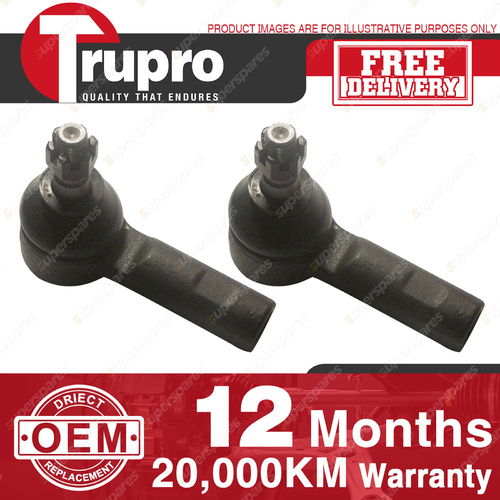 2 Pcs Trupro L+R Outer Tie Rod Ends for TOYOTA HILUX 2WD GGN15R KUN16R Ser 08-on