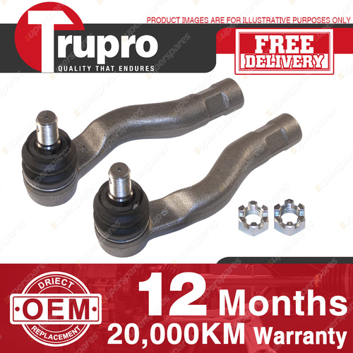 2 Pcs Trupro LH+RH Outer Tie Rod for TOYOTA LANDCRUISER V6 100 Ser IFS 02-on