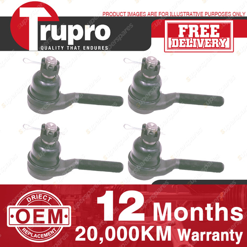 4 Pcs Trupro Outer Inner Tie Rod for CHRYSLER VALIANT CM MANUAL STEER 10/77-81