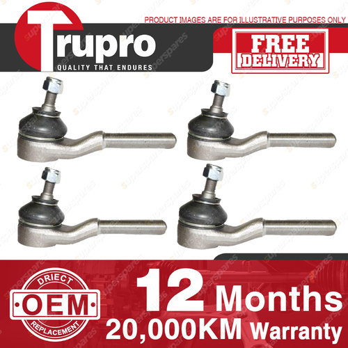 4 Pcs Trupro Outer Inner Tie Rod Ends for Ford Cortina MK1 1.2L 1962-1966