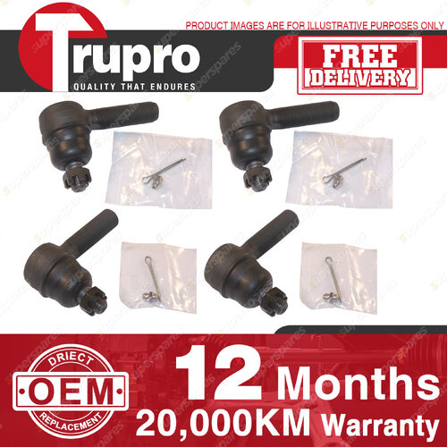 4 Pcs Trupro Outer Inner Tie Rod Ends for HOLDEN HOLDEN HK HT EARLY HG 1968-71
