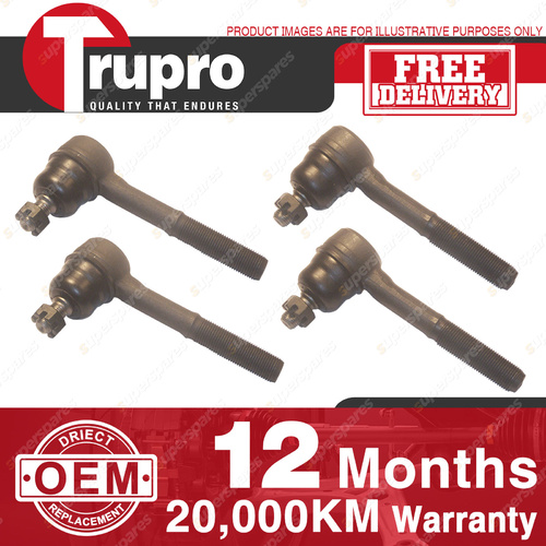4 Pcs Trupro Outer Inner Tie Rod for NISSAN NAVARA 4WD D21 SERIES 9/92-03/97