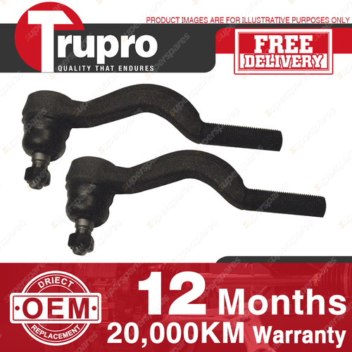 Trupro LH+RH Inner Tie Rod Ends for MITSUBISHI COMMERCIAL TRITON 4WD MJ 91-96