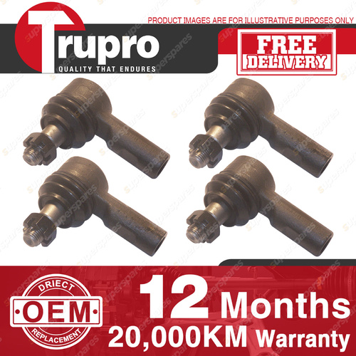 4 Pcs Trupro Outer Inner Tie Rod for HOLDEN COMMERCIAL RODEO TFR 2WD TFS 4WD