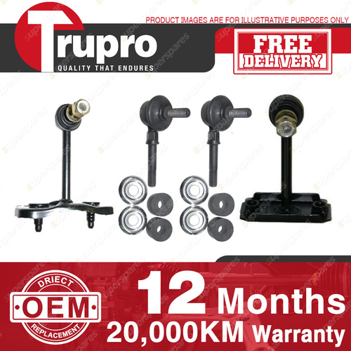 4 Pcs Trupro Front+Rear Sway Bar Links for NISSAN MAXIMA J30 SERIES 88-95