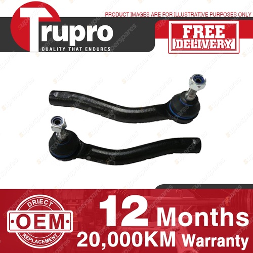 2 Pcs Trupro Tie Rod Ends for Nissan Dualis Qashqai J10 X-Trail T31 2007-2016