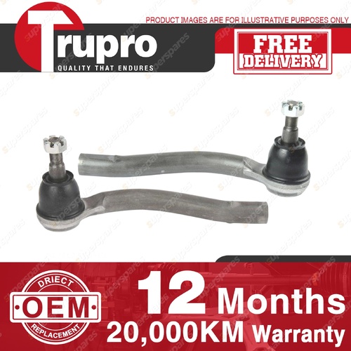 2 Pcs Trupro Tie Rod Ends for Nissan Fairlady Z Z34 3.7L VQ37VHR Coupe 2008-2021
